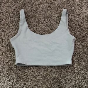 PacSun Light Gray Crop Top